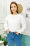 156406 B Yaka Sardonlu Sweatshirt